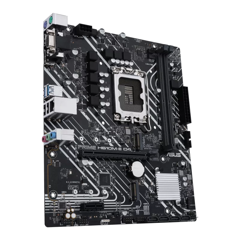 Asus Prime H610M E D4 DDR4  Motherboard For Intel 12th GEN view 3